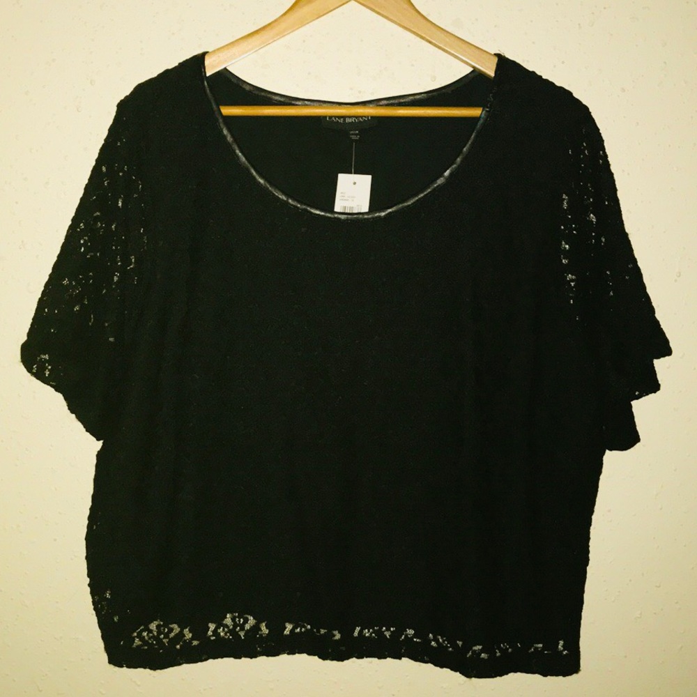 NWT Lane Bryant Lace Crop Top - Size 26/28